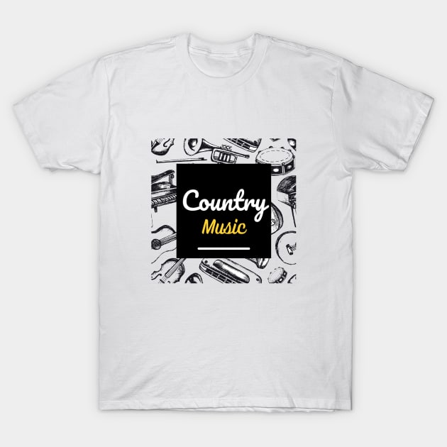 country music I love retro T-Shirt by Pop on Elegance